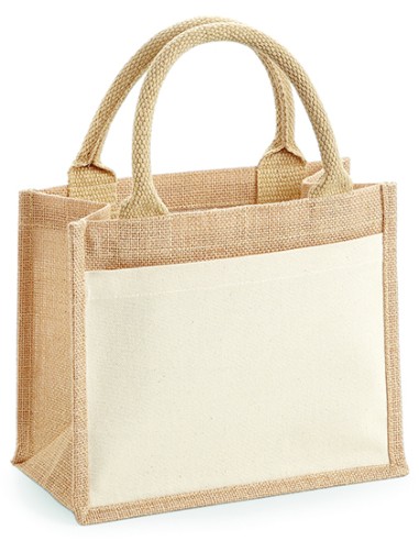 WES-W425-Cotton Pocket Jute Gift Bag